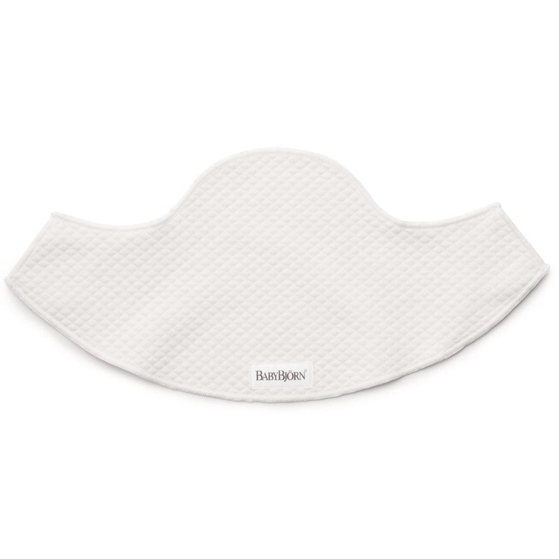 BabyBjorn Bib For Baby Carrier 2-Pack Mini And Move (White)
