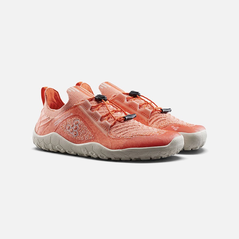 Kids Primus Trail Knit Trainers - Orange Zest