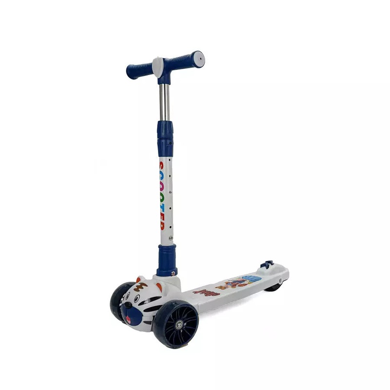 Tiger Kids Scooter with Light & Sound (White)