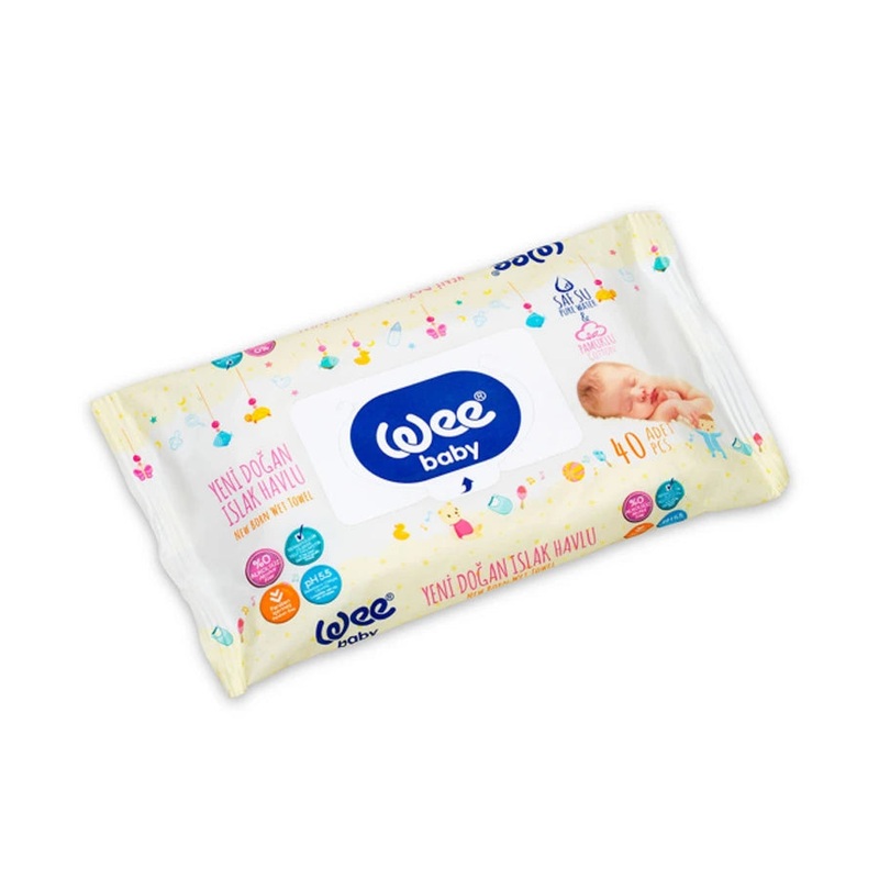 Wee Baby New born Wet Wipes (40 Sheets)