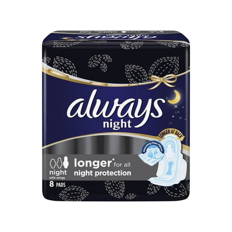 Always Comfort Protection Maxi Night Thick - 8's
