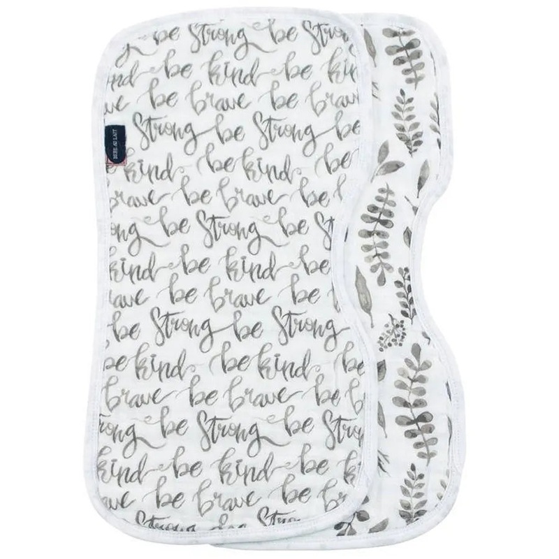 Bebe Au Lait Just Be + Leaves Muslin Burp Cloths