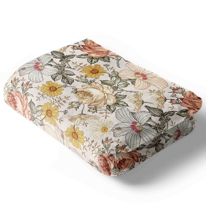 Peyton's Vintage Floral Blanket