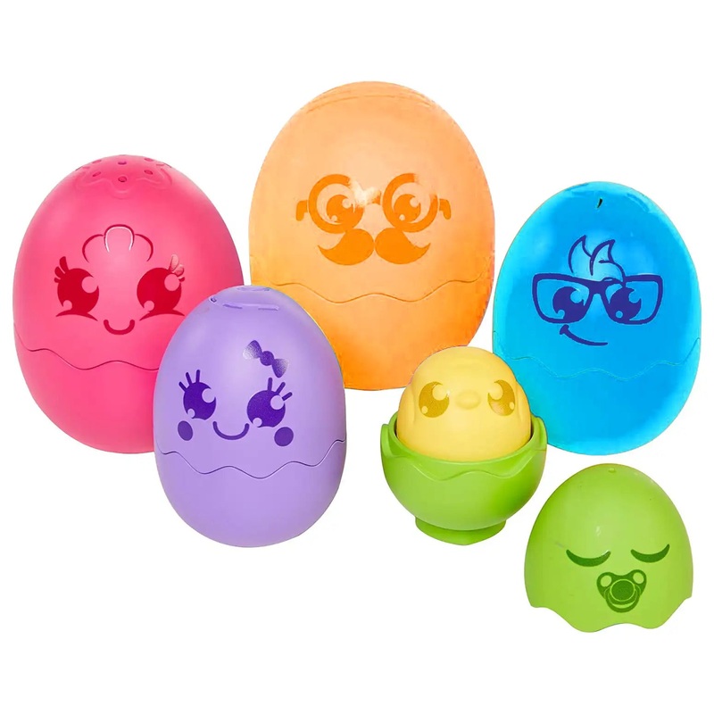Tomy Toomies Hide And Squeak Nesting Eggs (Orange)