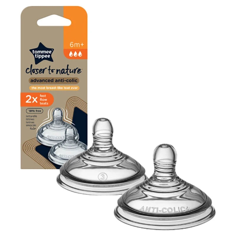 Tommee Tippee Anti-Colic Baby Bottle Fast Flow 6m+ (Pack of 2)
