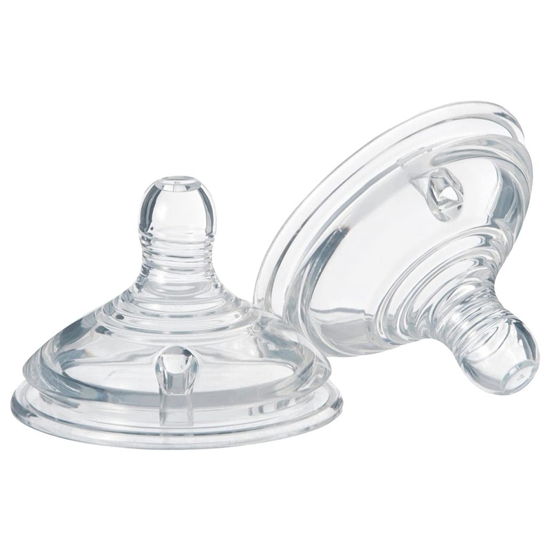 Tommee Tippee Closer to Nature Teats, Fast Flow x 2 (Clear)