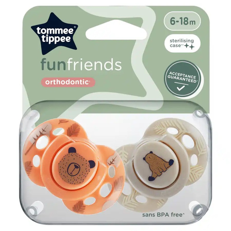 Tommee Tippee Fun Style Soother, Pack of 2 (6-18 months)