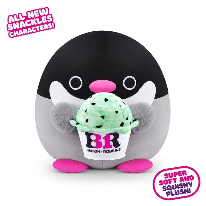 Zuru Snackles Series 2 - Penguin & Basink-Robbin 8 Plush