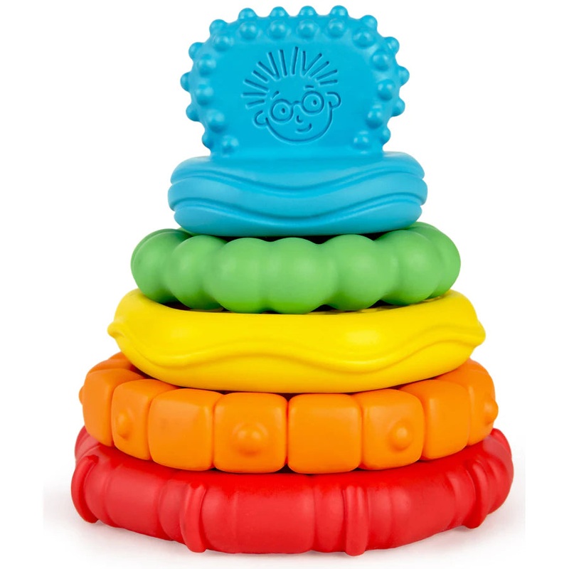 Baby Einstein Stack & Teethe Multi-Textured Teether Toy