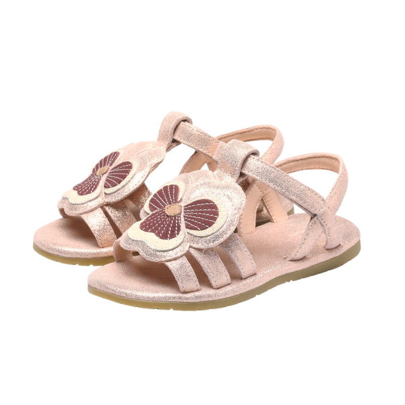 Iles Fields Sandals | Violette | Powder Metallic Leather