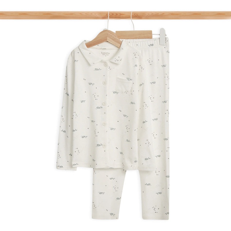 Babyfits Organic Cotton Pyjama Set Collar under Water
