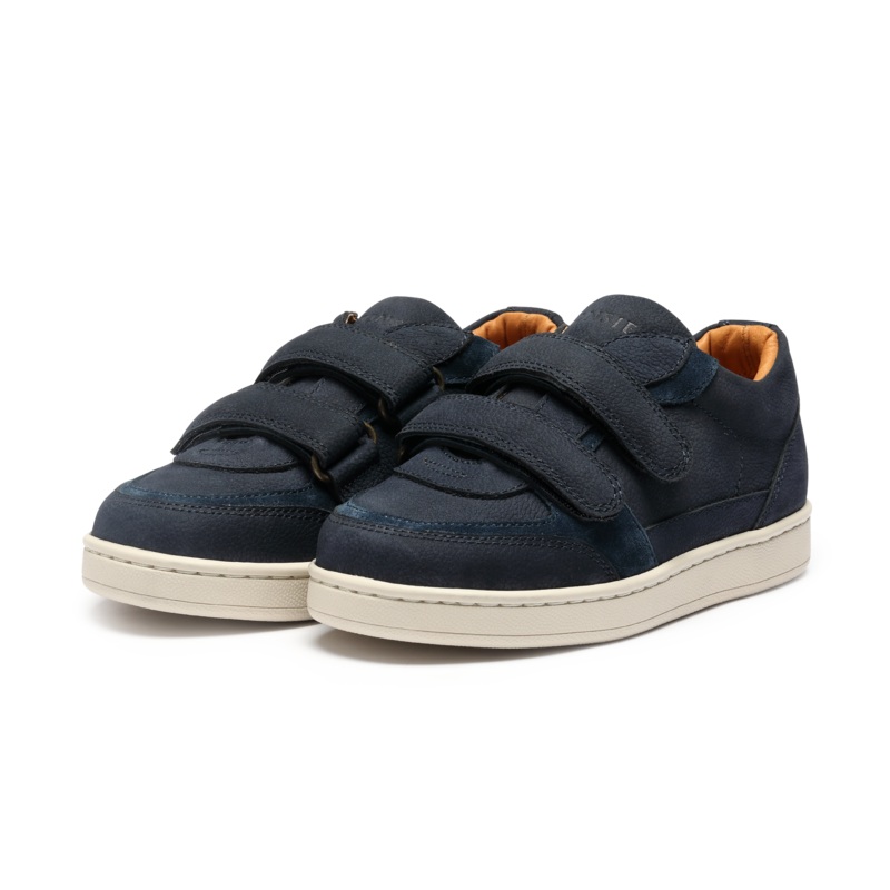 Meyo Sneakers | Navy Betting Leather