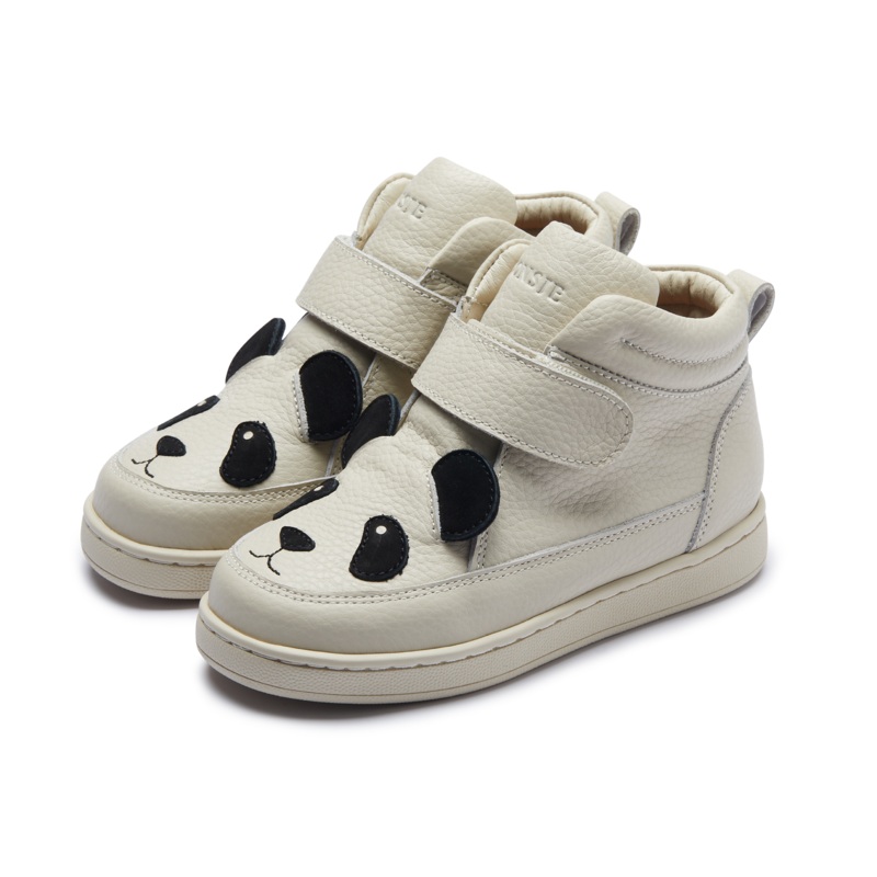 Mika Sneakers | Panda | Off White Leather