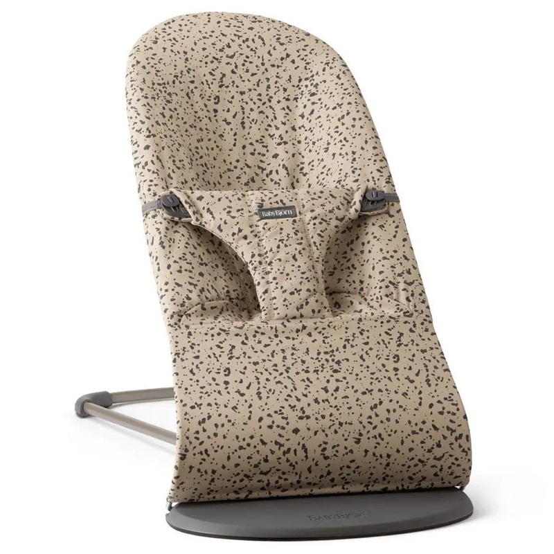 Babybjorn Bouncer Bliss Classic Quilt Cotton Print Woven (Beige/Dark Grey)