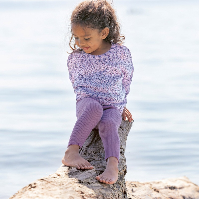 Baby & Kids Light weight Merino Wool Leggings/Trousers - Lilac