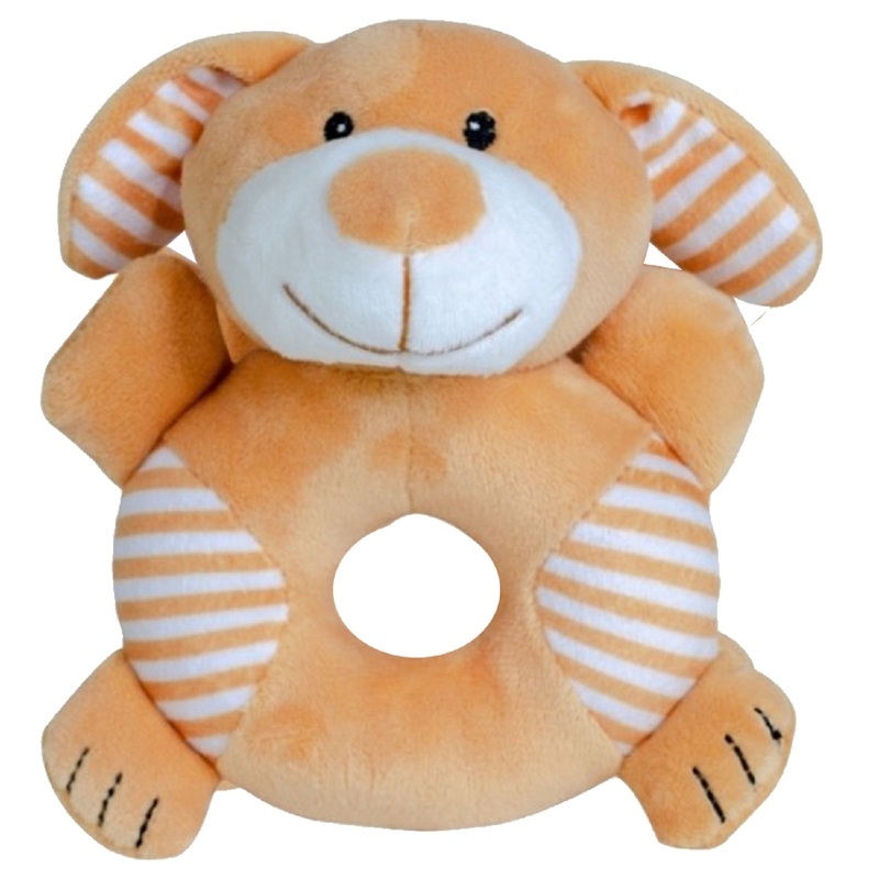 Baby Works Bibibaby Cuddle Rattle - Sandy Dog