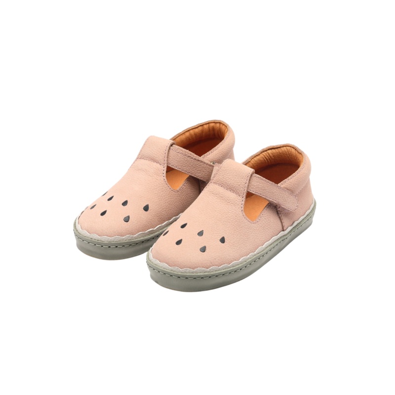 Bowi Shoes | Watermelon | Coral Betting Leather