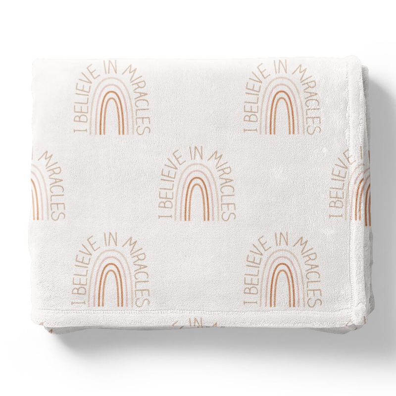 I Believe In Miracles Blanket | Cream
