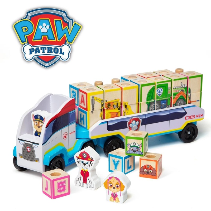 Melissa & Doug X PAW Patrol Wooden ABC Block Truck