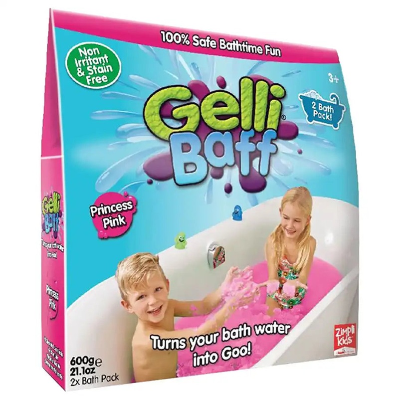 Zimpli Kids Gelli Baff 600g + 2 Crackle (Orange-Pink)