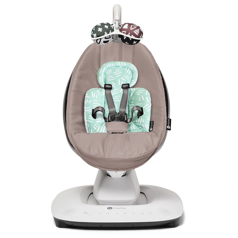4Moms Mamaroo Multi-Motion Baby Swing (Rosewood) + Newborn Insert