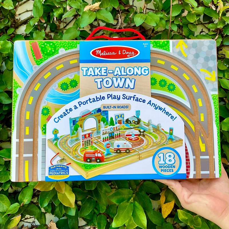 Melissa & Doug Take-Along Town 18 Pcs