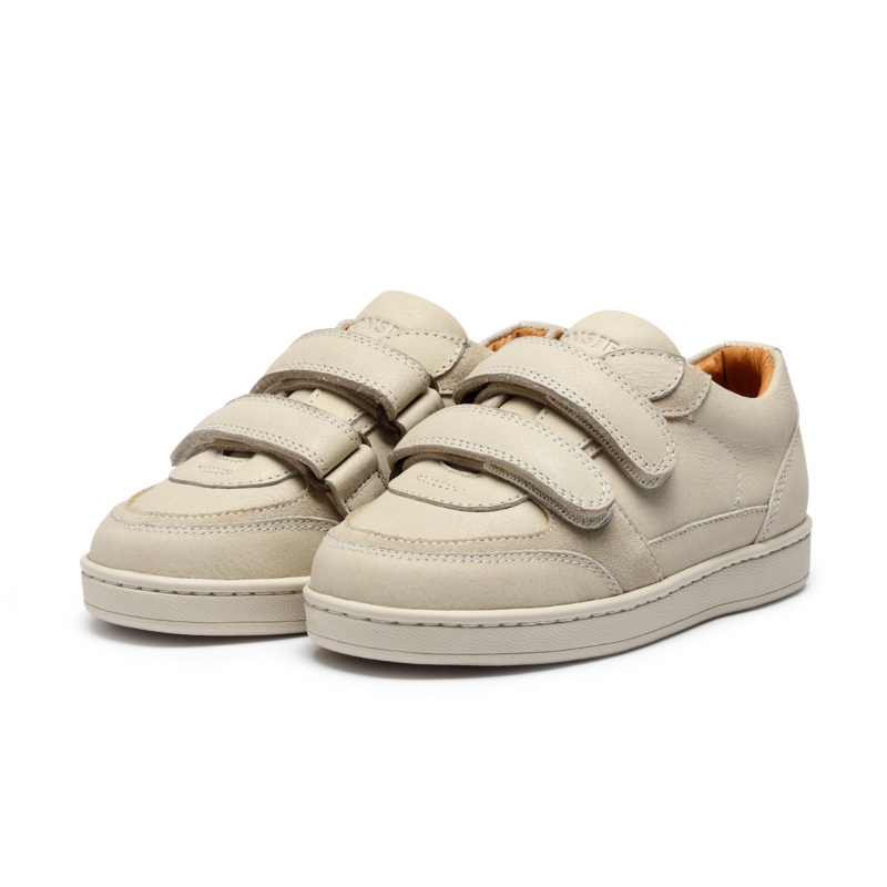 Meyo Sneakers | Cream Leather
