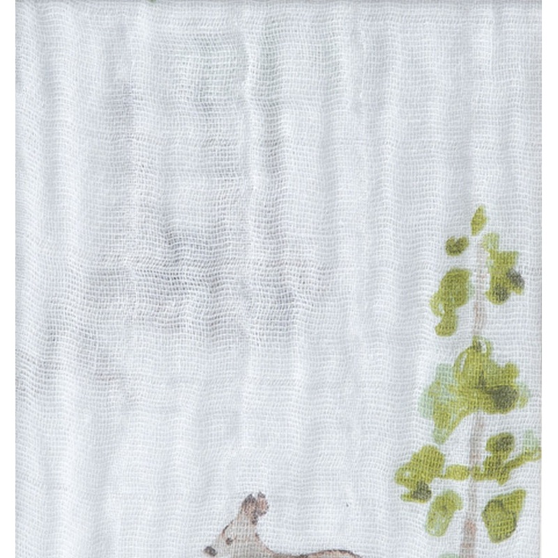 Little Unicorn Cotton Muslin Fitted Crib Sheet - Oh Deer