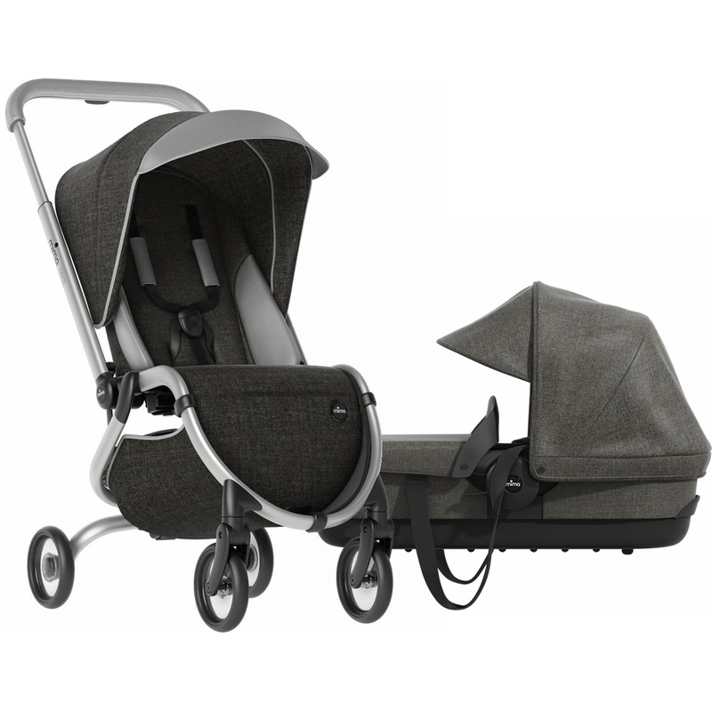 Mima Zigi Stroller + Bassinet - Charcoal