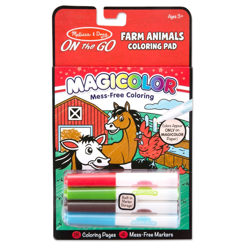 On the Go Magicolor Mess-Free Coloring Pad - Farm Animals