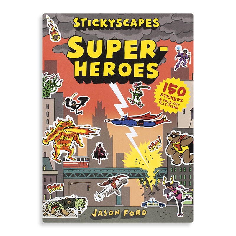 Stickyscapes Superheroes Sticker Book