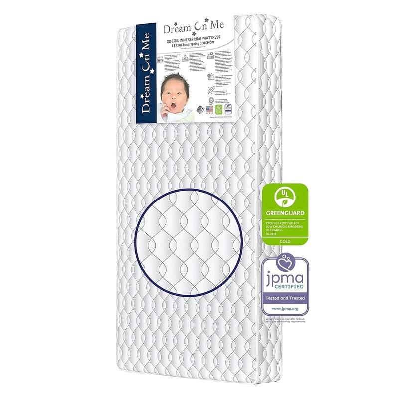 5" 88 Coil Crib and Toddler Mattress with Waterproof Cover