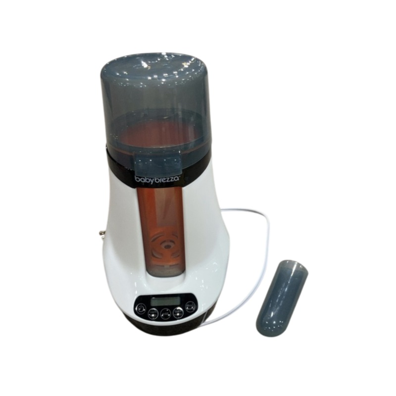 Baby Brezza Safe + Smart Bottle Warmer, White on Black