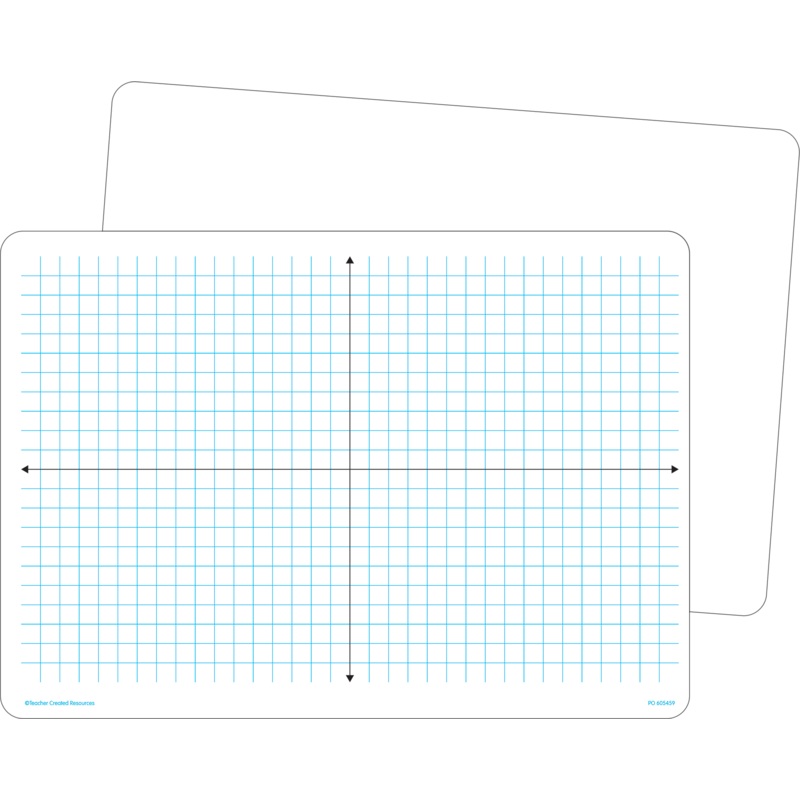 Double-Sided Coordinate Plane Dry-Erase Boards (10 Pack)