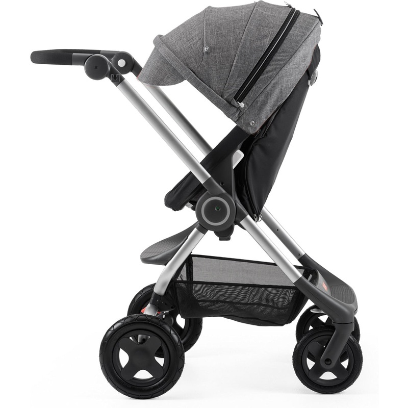 Stokke Scoot Complete Stroller - Black/Black Melange
