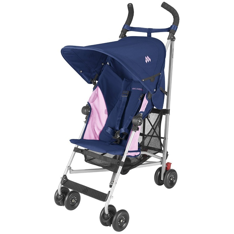 Maclaren Globetrotter Umbrella Stroller - Blue/Fuchsia