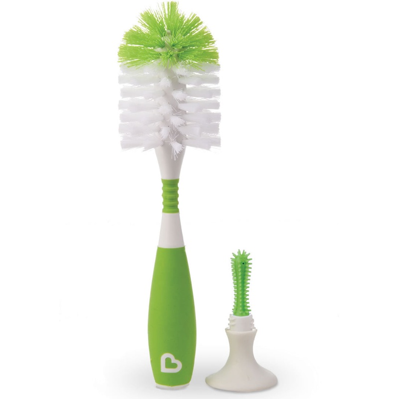 Munchkin Bristle Bottle Brush - Green