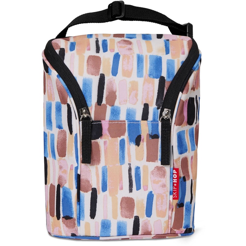 Skip Hop Grab & Go Double Bottle Bag - Brush Stroke