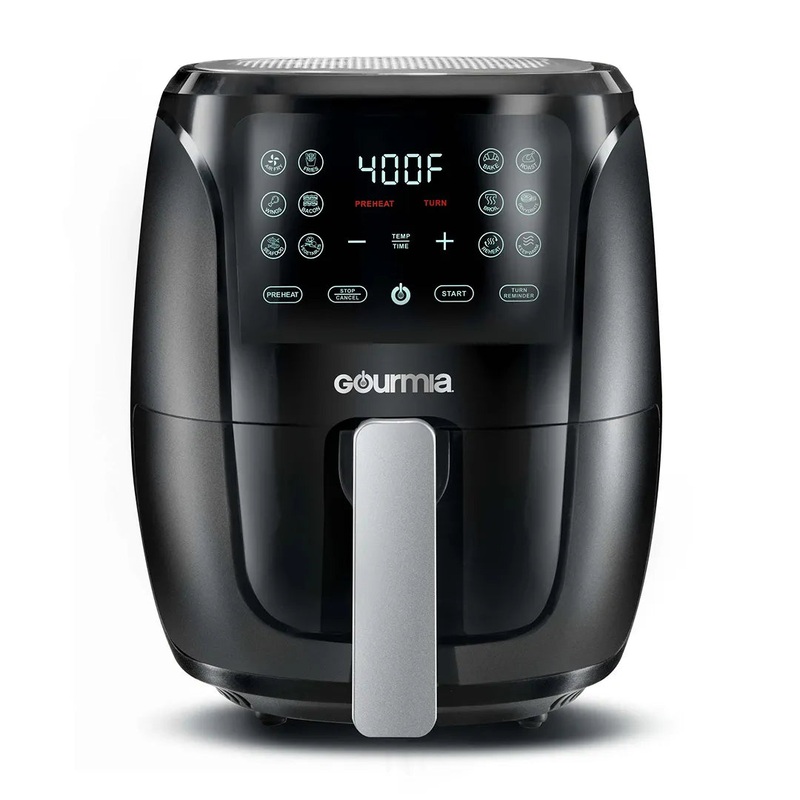 4-Quart Digital Air Fryer with Guided Cooking Easy Clean Black