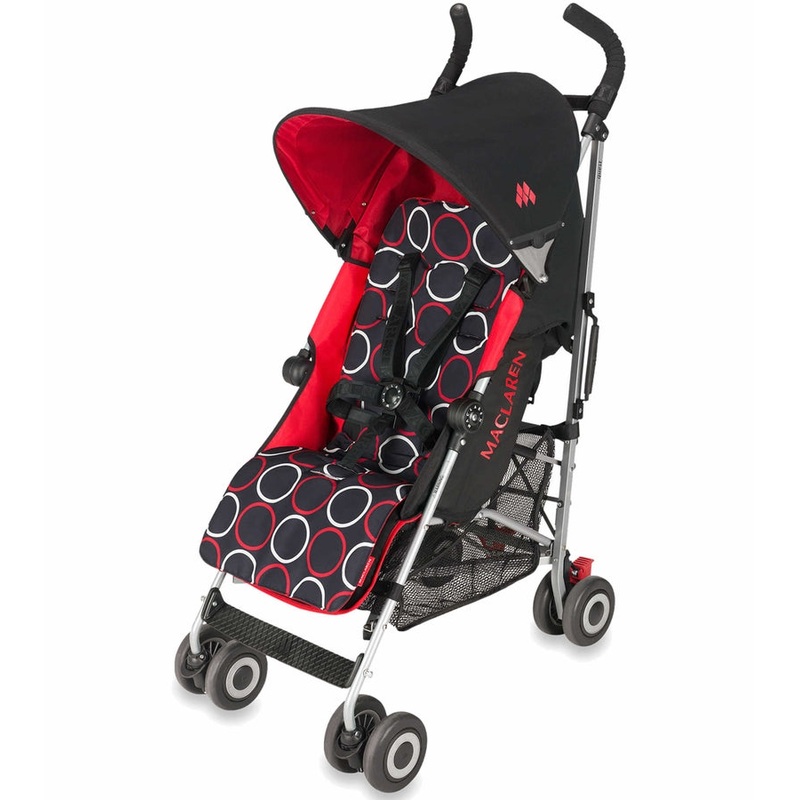 Maclaren Open Box Quest Sport Stroller - Scarlet / Black