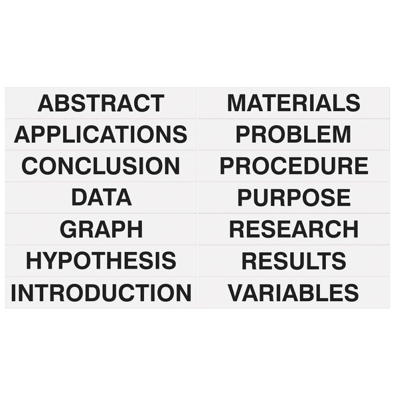 Pacon Self-Adhesive Science Fair Subtitles
