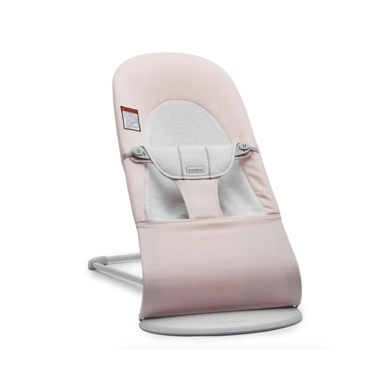 BabyBjorn Bouncer Balance, Light Gray Frame, Light Pink/Gray