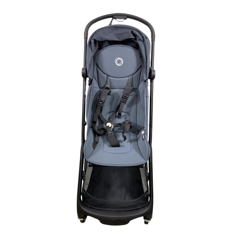 Bugaboo Butterfly Stroller, 2024, Black, Stormy Blue, Stormy Blue