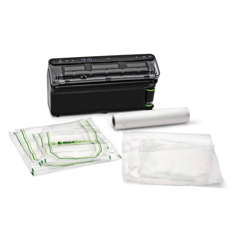 Elite All-in-One Liquid Plus Vacuum Sealer with Bags and Roll - Black