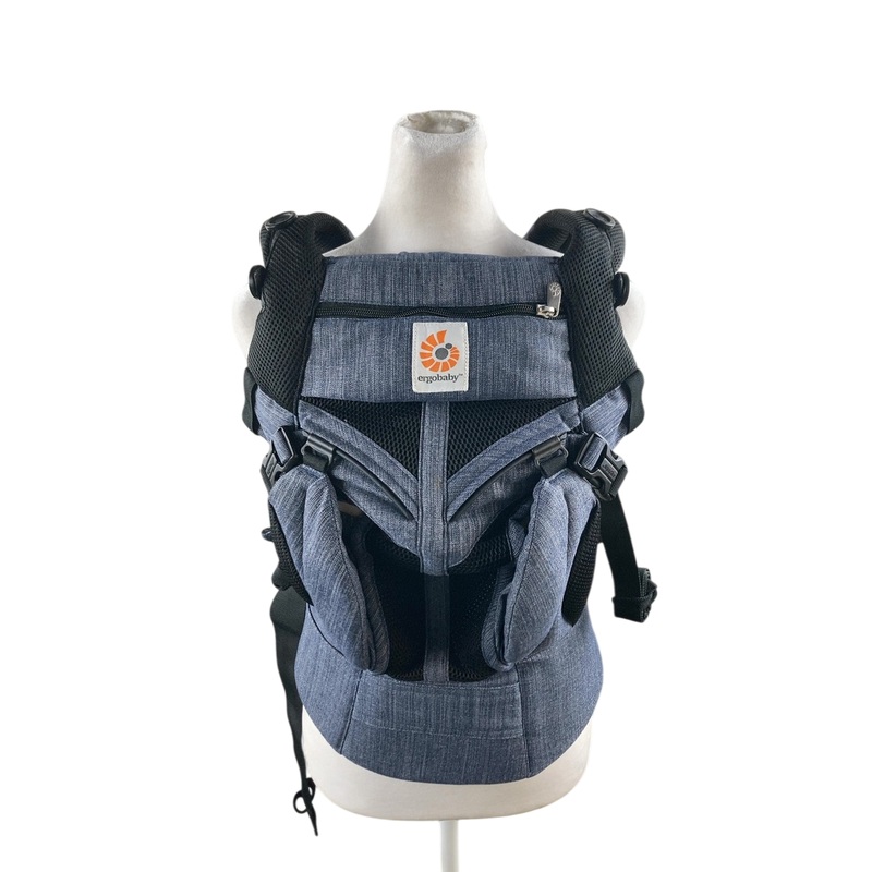 Ergobaby Omni 360 Cool Air Mesh Baby Carrier, Indigo Weave