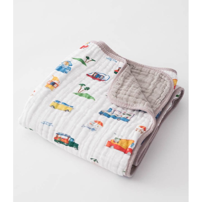 Little Unicorn Cotton Muslin Quilt - Food Truck