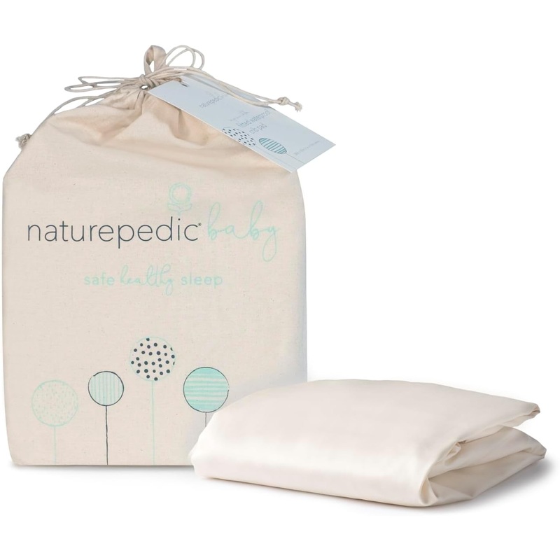 Naturepedic Organic Cotton Crib Sheets, Ivory