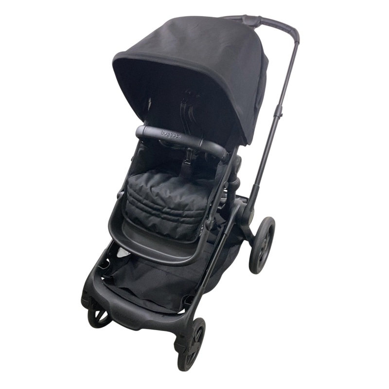 Bugaboo Kangaroo Single To Double Stroller, 2024, Black, Midnight Black, Midnight Black