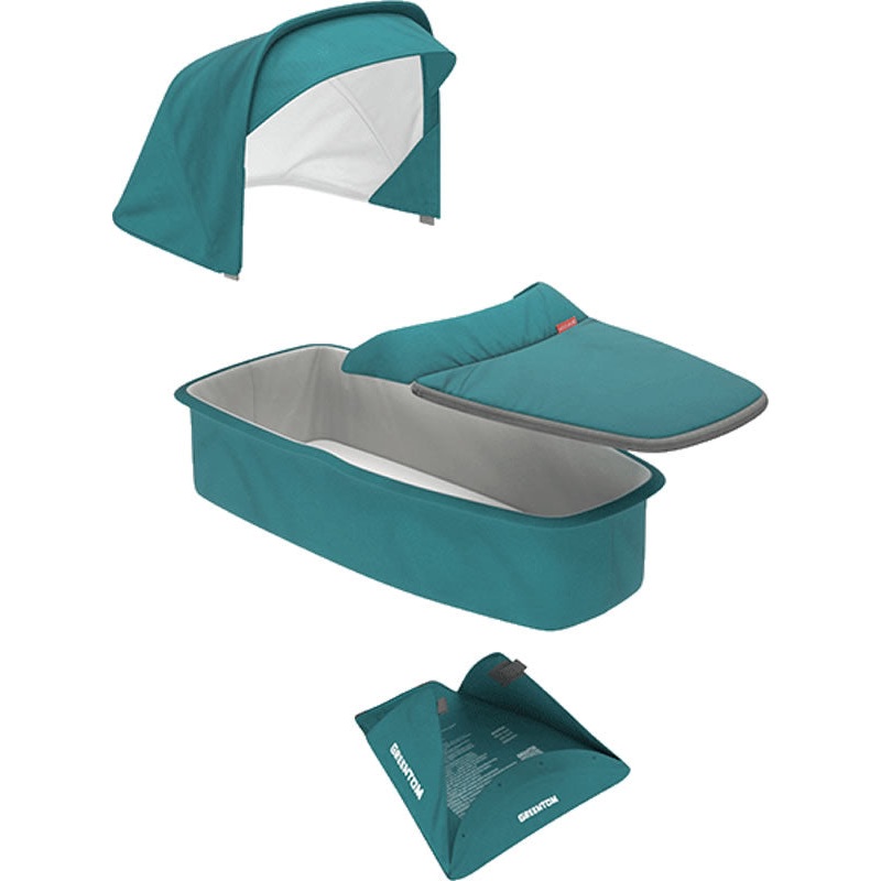 Greentom Carrycot Fabric & Mattress Set - Teal