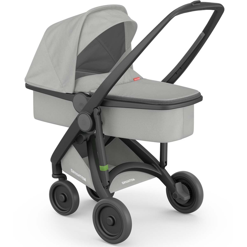 Greentom Carrycot Stroller - Black/Grey
